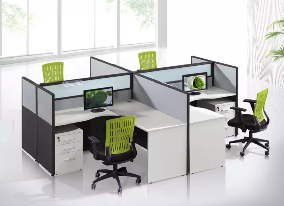 Cubicle Office Table – Office Cubicle Workstation Table for Staff, Space Saving Modular Desk, Strong Durable Build, Easy Cable Management, Ideal for Open Office, Call Center and Corporate Setup